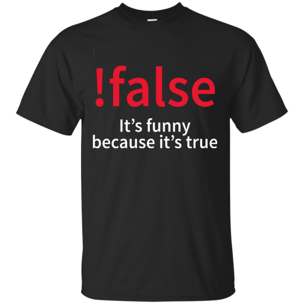 !false (w/o title) - Programming Tshirt, Hoodie, Longsleeve, Caps, Case - Tee++