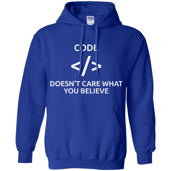 Code Doesn't Care - Programming Tshirt, Hoodie, Longsleeve, Caps, Case - Tee++