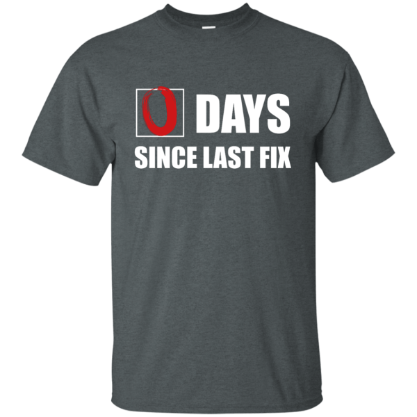 0 Days Since Last Fix - Programming Tshirt, Hoodie, Longsleeve, Caps, Case - Tee++