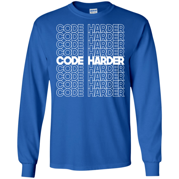 Code Harder - Programming Tshirt, Hoodie, Longsleeve, Caps, Case - Tee++