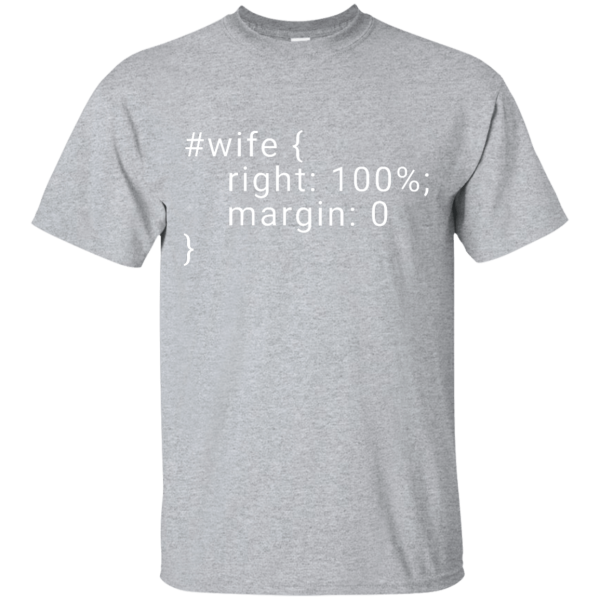 Wife is Right - Programming Tshirt, Hoodie, Longsleeve, Caps, Case - Tee++