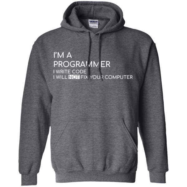 I'm a programmer (!fix) - Programming Tshirt, Hoodie, Longsleeve, Caps, Case - Tee++