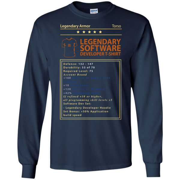 Legendary Software Developer Longsleeve - Programming Tshirt, Hoodie, Longsleeve, Caps, Case - Tee++