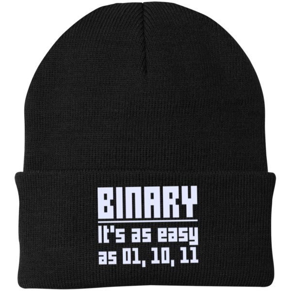Binary (winter caps) - Programming Tshirt, Hoodie, Longsleeve, Caps, Case - Tee++