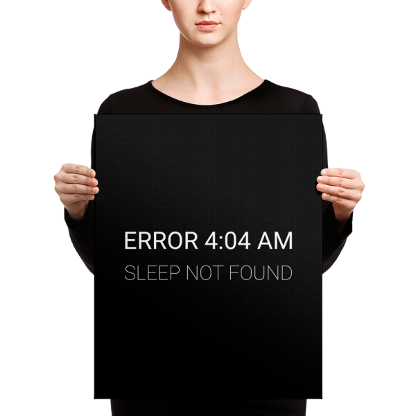 Error 4:04 AM (canvas) - Programming Tshirt, Hoodie, Longsleeve, Caps, Case - Tee++