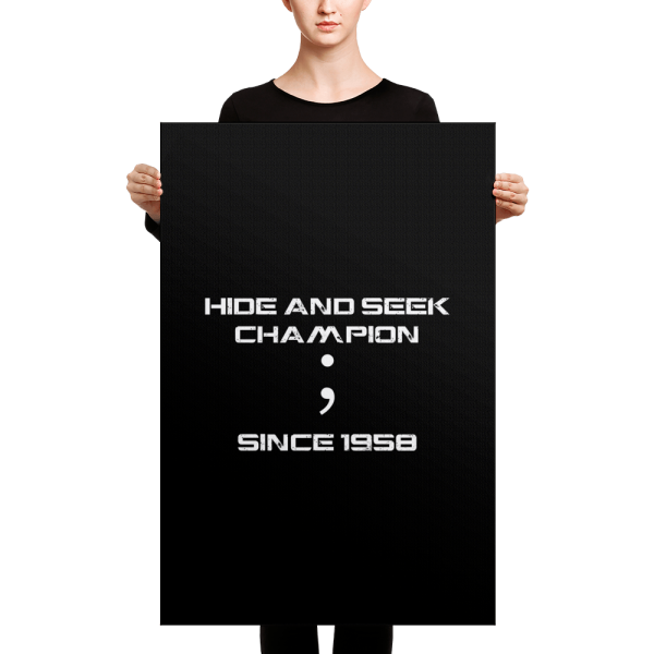 Hide and Seek (canvas) - Programming Tshirt, Hoodie, Longsleeve, Caps, Case - Tee++